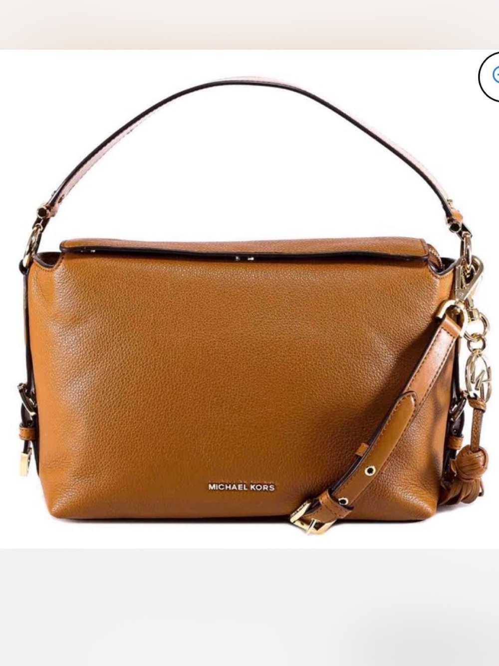Michael Kors Brooke Medium Leather Satchel